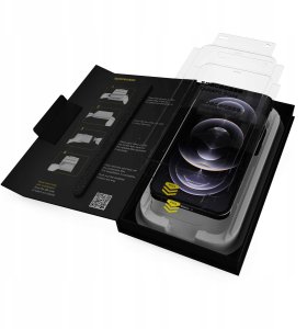 SpaceCase 2x Szkło hartowane z aplikatorem SPACECASE QuickFit Glass do iPhone 12/12 Pro 9