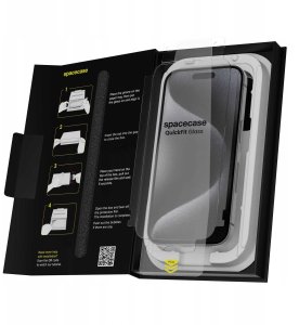 spacecase 2X Szkło Hartowane Z Aplikatorem Quickfit Glass Do Iphone 15 Pro 13