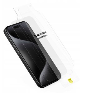 spacecase 2X Szkło Hartowane Z Aplikatorem Quickfit Glass Do Iphone 15 Pro 4