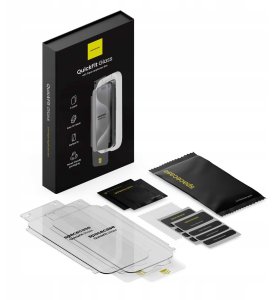 SpaceCase 2x Szkło hartowane z aplikatorem SPACECASE QuickFit Glass do iPhone 14 Pro 12