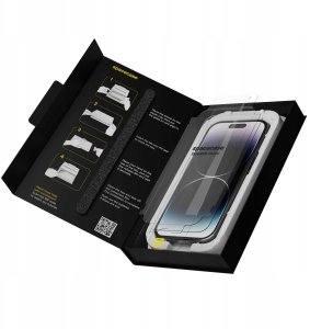 SpaceCase 2x Szkło hartowane z aplikatorem SPACECASE QuickFit Glass do iPhone 14 Pro 4