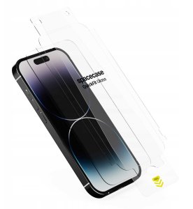 SpaceCase 2x Szkło hartowane z aplikatorem SPACECASE QuickFit Glass do iPhone 14 Pro 6