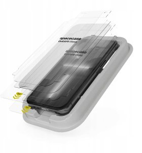 SpaceCase 2x Szkło hartowane z aplikatorem SPACECASE QuickFit Glass do iPhone 13/13 Pro/14/SE4 (2025) 8
