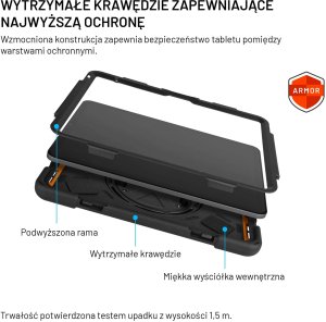 Etui na tablet Fixed Rugged dla Xiaomi Redmi Pad SE 8.7" czarne 4