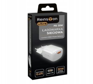 Ładowarka Reinston Ładowarka sieciowa uniwersalna Reinston GAN USB-C 30W Biała 2