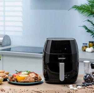 Frytkownica beztłuszczowa Zelmer Frytkownica beztłuszczowa Zelmer ZAF5500B 1500W do Smażenia Pieczenia Grill 3