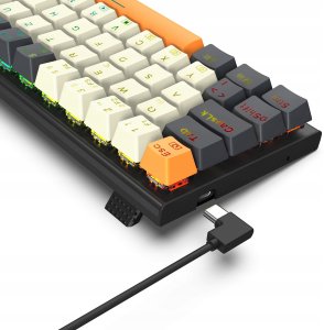 Klawiatura Redragon Klawiatura mechaniczna Redragon K633 Ryze Red Switch USB Czarno-złoty 6