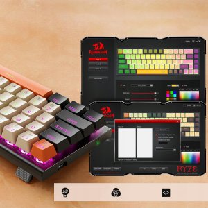 Klawiatura Redragon Klawiatura mechaniczna Redragon K633 Ryze Red Switch USB Czarno-złoty 8