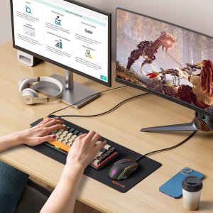 Klawiatura Redragon Klawiatura mechaniczna Redragon K633 Ryze Red Switch USB Czarno-złoty 9