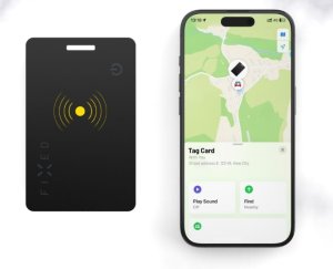Fixed Smart tracker FIXED Tag Card 2 z funkcją Find My, bezprzewodowym ładowaniem, czarny 3