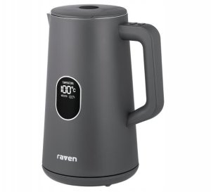 Czajnik RAVEN Czajnik elektryczny RAVEN EC024A 1,5L 1800W Regulacja temperatury Grafitowy 2