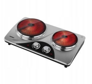 Płyta wolnostojąca RAVEN Kuchenka nastawna Raven EKEN002 Ceramiczna Srebrny/Czarny 2 Pola 4