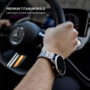 Fixed Pasek tytanowy do smartwatcha Samsung Galaxy Watch Ultra, naturalny tytan 4