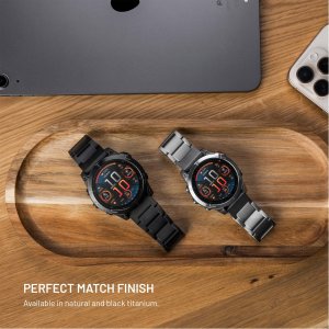 Fixed Pasek tytanowy do smartwatcha Samsung Galaxy Watch Ultra, naturalny tytan 6