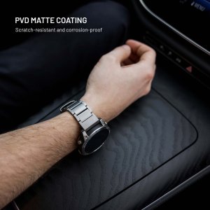 Fixed Pasek tytanowy do smartwatcha Samsung Galaxy Watch Ultra, naturalny tytan 7
