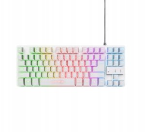 Klawiatura + mysz Vertux Zestaw mysz i klawiatura przewodowa Trust GXT 798W 6400 dpi Biały Gamingowy 2