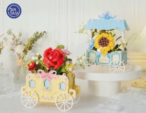 Almarina *****Pantasy klocki wózek z różą 15027 21894 2