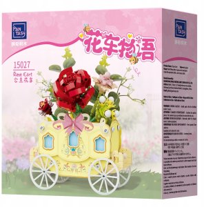 Almarina *****Pantasy klocki wózek z różą 15027 21894 6