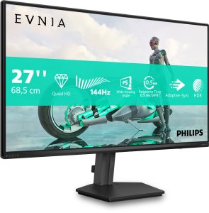 Monitor Philips Evnia 3000 27M2N3500NF - LED-Monitor - Gaming - 68.5 cm (27") - 2560 x 1440 QHD @ 144 Hz - IPS - 1500:1 - HDR10 - 0.5 ms - HDMI, DisplayPort - kolor węgla drzewnego 2