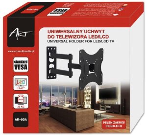 Art REGULOWANY OBROTOWY UCHWYT WIESZAK MONITOR 19-42 CALE 2