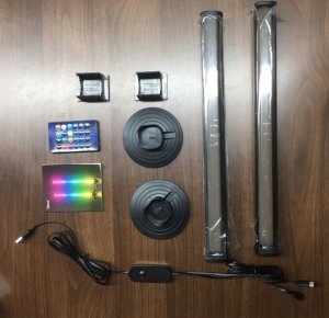 Bedee LISTWA GAMINGOWA LED ZESTAW LAMP STOJĄCYCH DO TELEWIZORA PODŚWIETLENIE 2szt 11