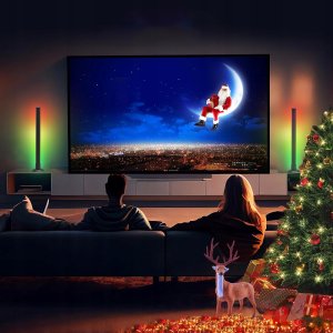 Bedee LISTWA GAMINGOWA LED ZESTAW LAMP STOJĄCYCH DO TELEWIZORA PODŚWIETLENIE 2szt 6