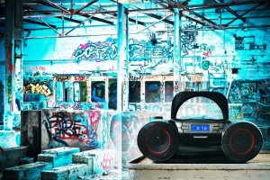 Radioodtwarzacz Blaupunkt Przenośny radioodtwarzacz BOOMBOX FM CD BLAUPUNKT BB31LED 4