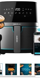 Frytkownica beztłuszczowa Cecotec Frytkownica beztłuszczowa Cecotec Cecofry Full InoxBlack 5500 Pro 5,5 l 7