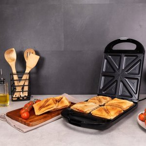 Toster Cecotec Toster opiekacz do kanapek CECOTEC Rock'nToast Family czarny 1500W 3