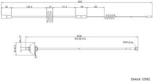 Antena Delock DELOCK LTE antena SMA wtyk 5 - 7 dBi omnidirectional 6