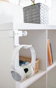 Delock DELOCK Uchwyt na słuchawki z regulacją montażu aluminiowy srebrny 5