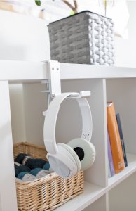 Delock DELOCK Uchwyt na słuchawki z regulacją montażu aluminiowy srebrny 6