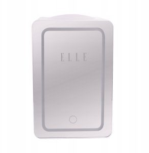 Lodówka turystyczna Elle Mini lodówka z lusterkiem do makijażu LED ELLE 6L biała 6