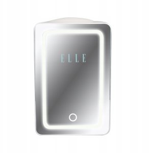 Lodówka turystyczna Elle Mini lodówka z lusterkiem do makijażu LED ELLE 6L biała 7