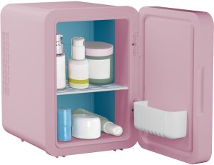 Lodówka turystyczna Elle Mini lodówka z lusterkiem do makijażu LED ELLE 4L fioletowa 4