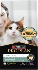 Purina Pro Plan PURINA PRO PLAN LIVECLEAR STERILISED ADULT Bogata w Indyka 2,8kg 2