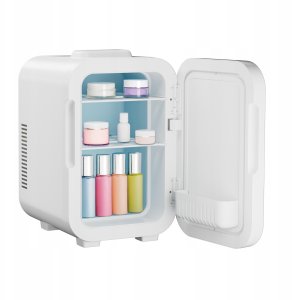 Lodówka turystyczna Elle Mini lodówka z lusterkiem do makijażu LED ELLE 8L biała 6