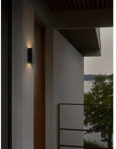 Kinkiet Nordlux Ścienna lampa na elewacje Fold 2518031203 LED 8W 3000K IP54 czarny 3