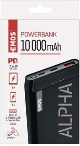Powerbank Emos KIESZONKOWY POWER BANK 10000mAh USB MICRO USB TYPC 10