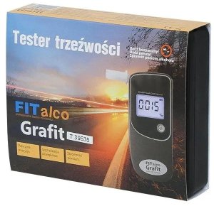 Alkomat Alkomat FITalco Grafit Tester Trzeźwości + Ustniki 4