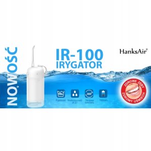 Irygator PODRÓŻNY IRYGATOR DO ZĘBÓW DENTYSTYCZNY + KOŃCÓWKI 16