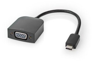 Adapter USB Nedis CCGP64852BK02 USB-C - VGA Czarny  (CCGP64852BK02) 3