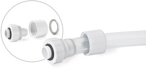 BitsPower Bitspower Artemis Złącze proste G1/4 cal AG na 16/10mm obrotowy - Arctic biały 3