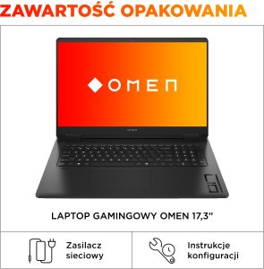 Laptop HP HP OMEN Gaming 17-db1216nw Copilot+ PC AMD Ryzen AI 9 365 Laptop 43,9 cm (17.3") Quad HD 32 GB DDR5-SDRAM 1 TB SSD NVIDIA GeForce RTX 5070 Wi-Fi 6E (802.11ax) Windows 11 Home Czarny 3