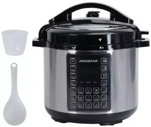 Multicooker Aigostar Garnek elektryczny multicooker 1000W 6L szybkowar parowar ciśnieniowy 2