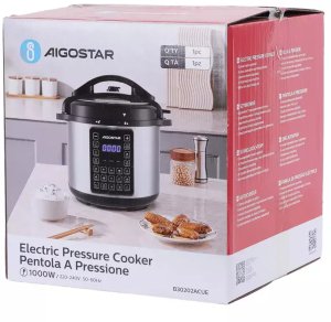 Multicooker Aigostar Garnek elektryczny multicooker 1000W 6L szybkowar parowar ciśnieniowy 7