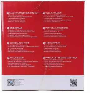 Multicooker Aigostar Garnek elektryczny multicooker 1000W 6L szybkowar parowar ciśnieniowy 9
