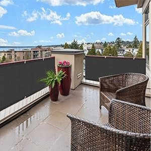 Ambiance Osłona Balkonowa Mata Tarasowa Siatka na Balkon Taras Płot 1,2x5m UV 95% 5
