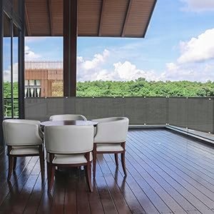 Ambiance Osłona Balkonowa Mata Tarasowa Siatka na Balkon Taras Płot 1,2x5m UV 95% 6
