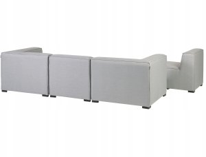 Beliani Zestaw ogrodowy modułowy 4-osobowy jasnoszary AREZZO 11